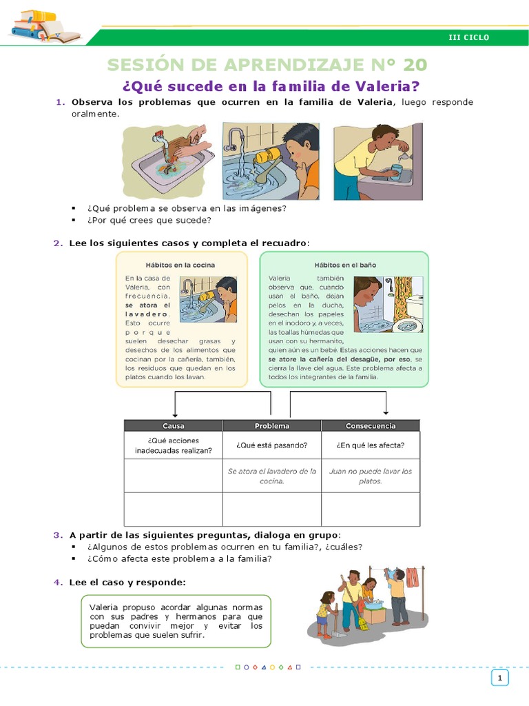 Anexo de Sesiones de Aprendizaje - EDA IV Semana 3 - III Ciclo | PDF ...