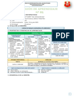 Sesiones de Aprendizaje - EDA IV Semana 1 - III Ciclo Junio