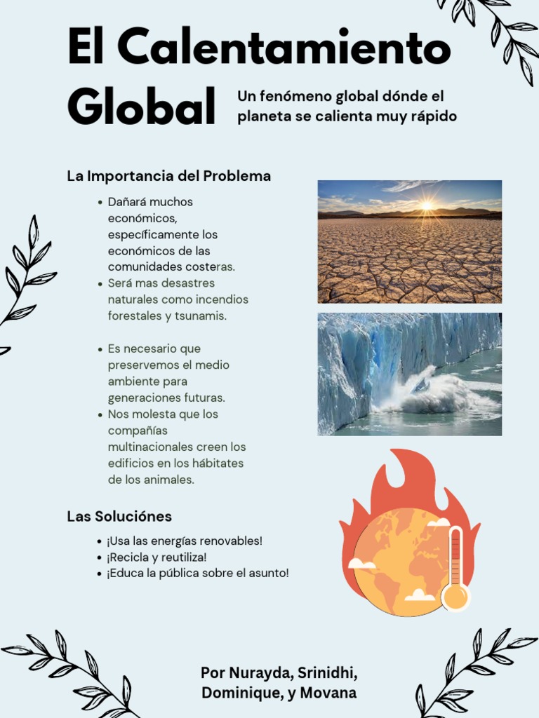 Causas y Consecuencias del Calentamiento Global | PDF | Ciencias ...
