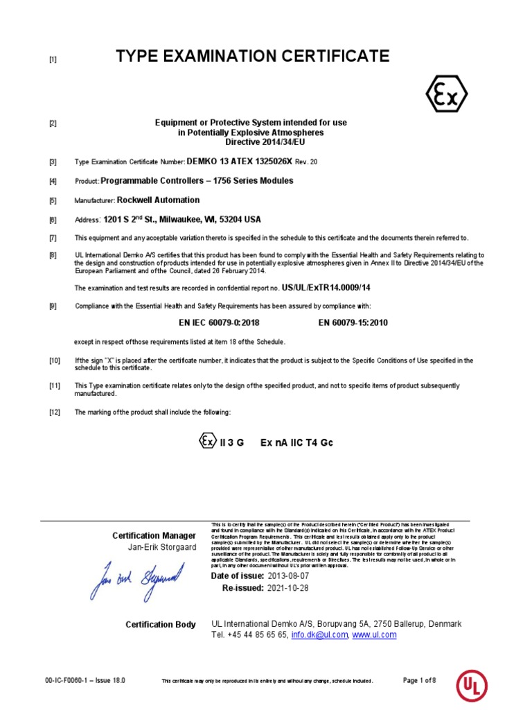 Ex Ii 3G – Ii 2G Ex D’E – ATEX marking: how to select Ex equipment ...