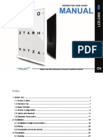 Monitor Optotipos, ViewLight, LCD-2400, Manual Usuario, Inglés