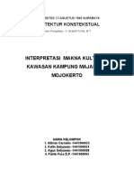 Interpretasi Makna Kultural Kawasan Kampung Majapahit Mojokerto