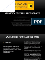 Validación de Formularios de Datos