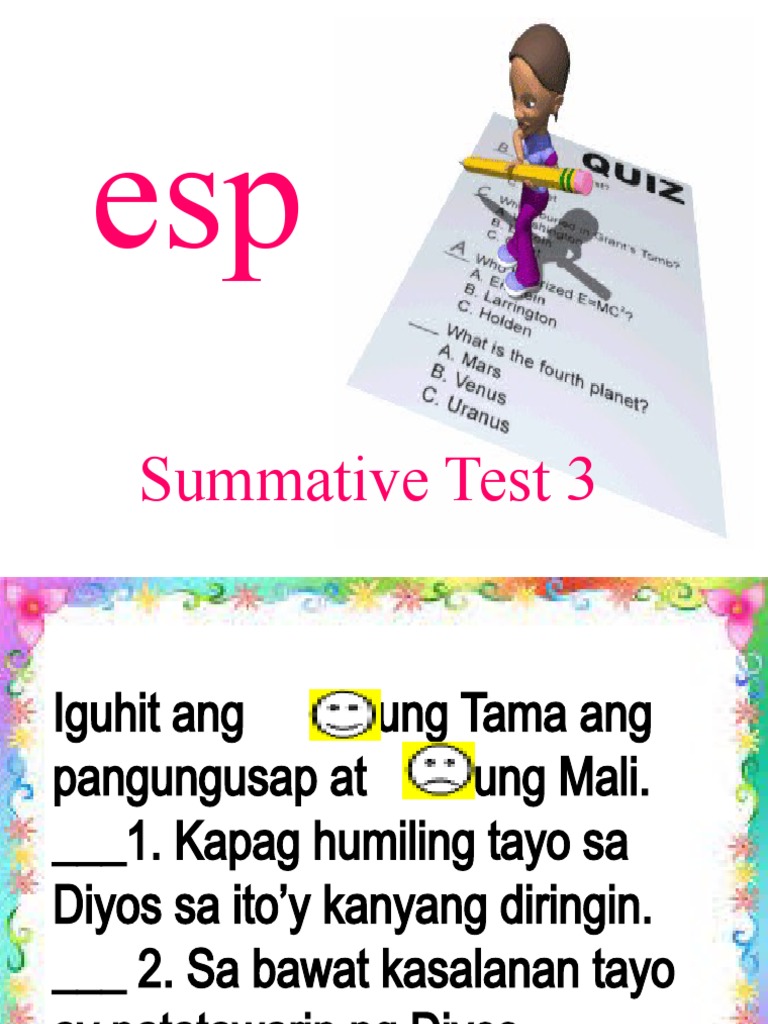Q4 Summative Test 3 In All Subjects Pdf