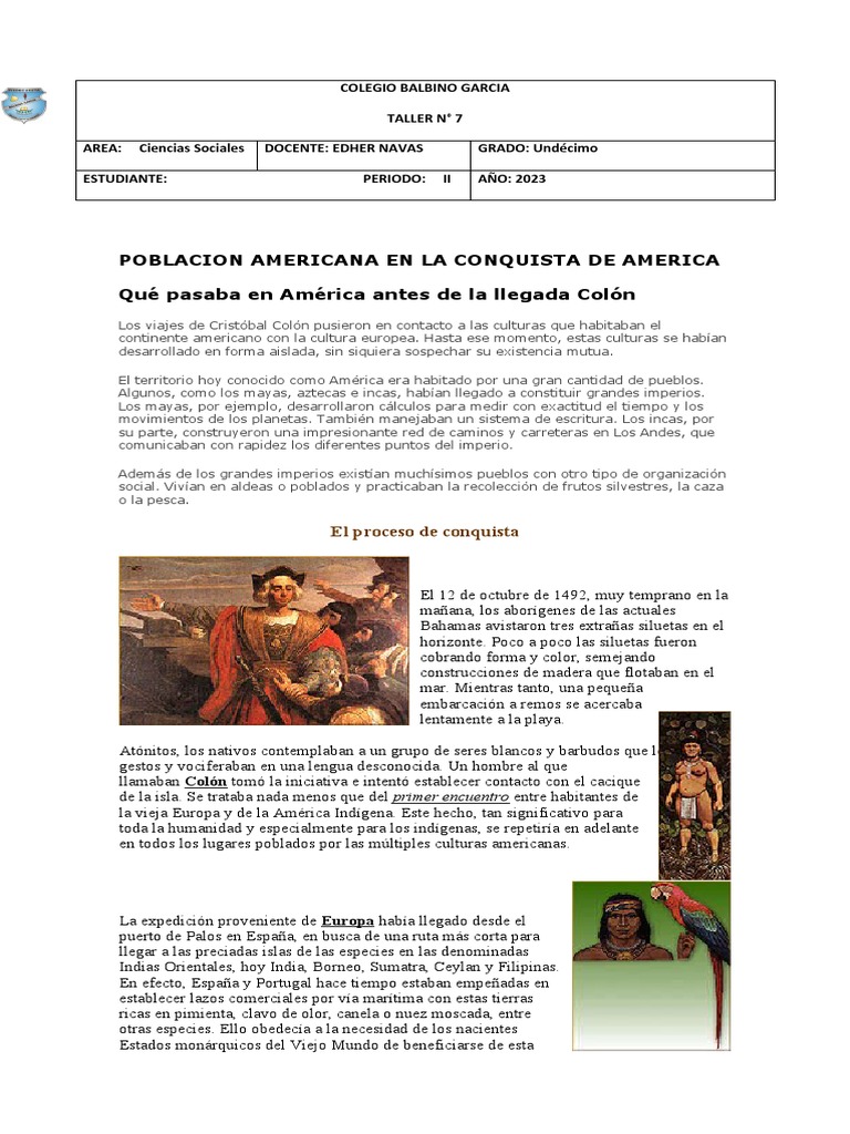 Impacto de la Conquista en América | PDF | Américas | Colonización ...