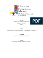 Laboratory Report On Practical 1 - PCR-RFLP Scoring (A184381)