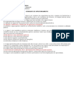 Lista de Exercícios Potabilidade Da Água