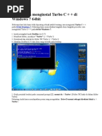 Download Cara menginstal Turbo C   di Windows 7 64bit by adril_nursalam SN65410832 doc pdf
