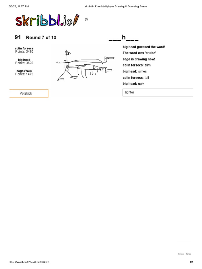 skribbl - Free Multiplayer Drawing & Guessing Game