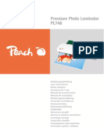 Manual de instruções Peach PL740 (3 páginas)