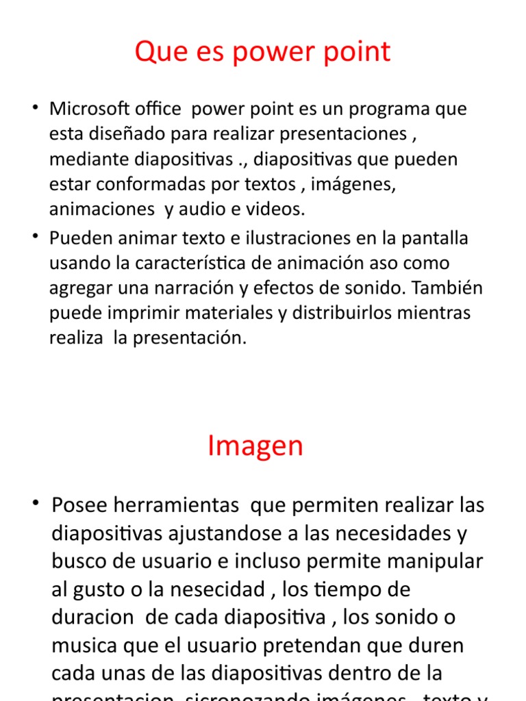 Qué es PowerPoint y sus herramientas | PDF