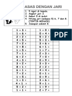 Latihan Tambah Dan Tolak Dengan Jari