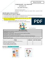 Actividad de Comunicación #3 - Salón Creativos - 3 Años - Sonidos Del Entorno-Martes 04 de Abril