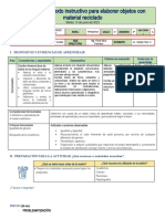 martes13-COM-Escribimos Un Texto Instructivo para Elaborar Objetos Con Material Reciclado