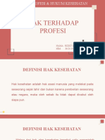 PPT 11 ETIKA PROFESI & HUKUM KESEHATAN