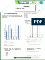 Avaliação Matemática 4° Ano