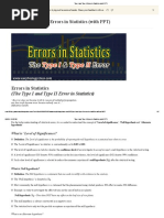 Type I and Type II Errors in Statistics (With