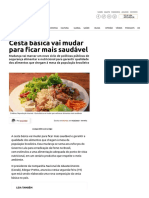 Cesta básica vai mudar para ficar mais saudável Revista Fórum