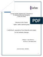 L'Audit Fiscal Proposition D'une Démarche Axée Risques Cas de L'industrie Chimique PDF