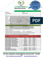 Application Form 2024 Intake 2