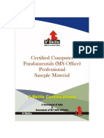 Vs 1021 Certified Computer Fundamentals Ms Office Professional Sample Material