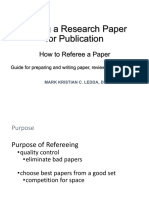 How To Referee A Paper
