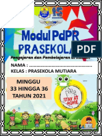 Minggu 33 HINGGA 36 TAHUN 2021: NAMA: .. Kelas: Prasekola Mutiara