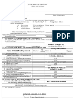Division Clearance Form