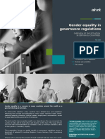 Gender Equality in Governance Regulations - Pan-European Overview - Ashurst