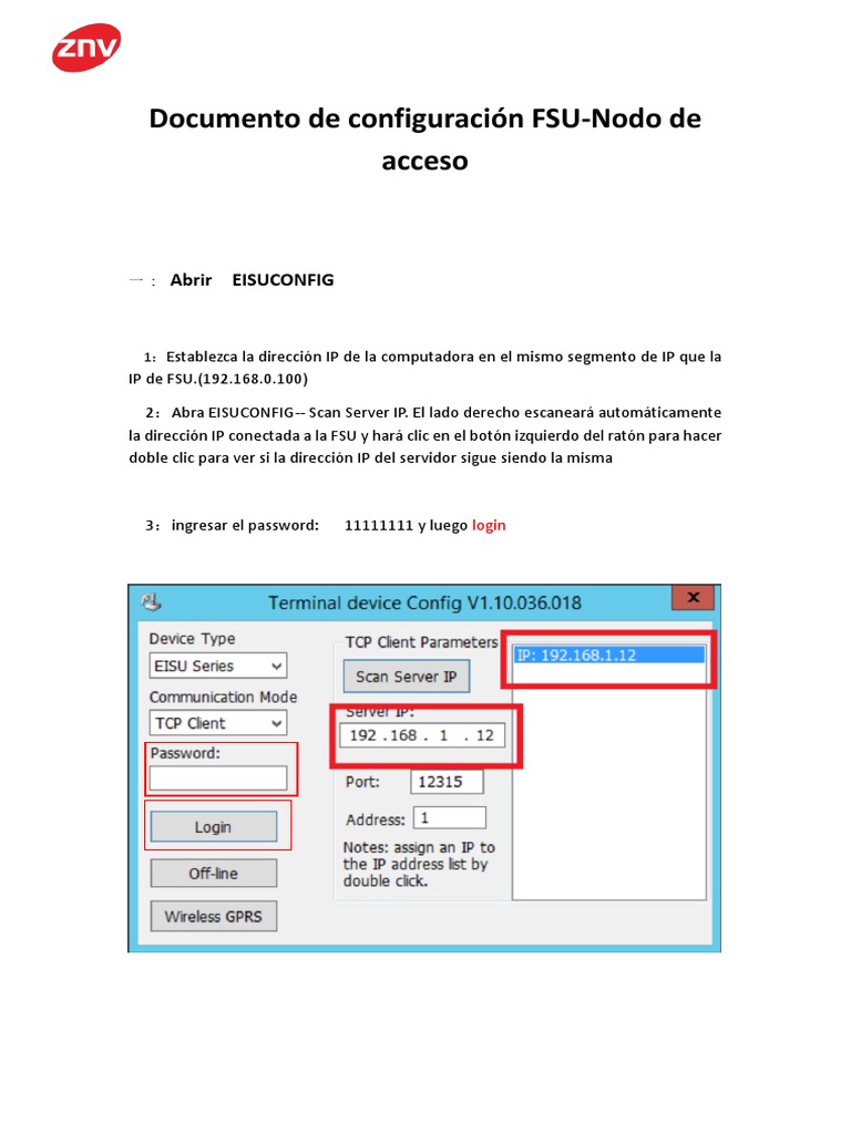 Configuracion Del FSU - FSU CONFIG para Nodo de Acceso | PDF ...