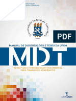 Manual de Dissertações e Teses - MDT - 2021