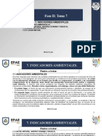 Fase II - Tema 7 Indicadores Ambientales.