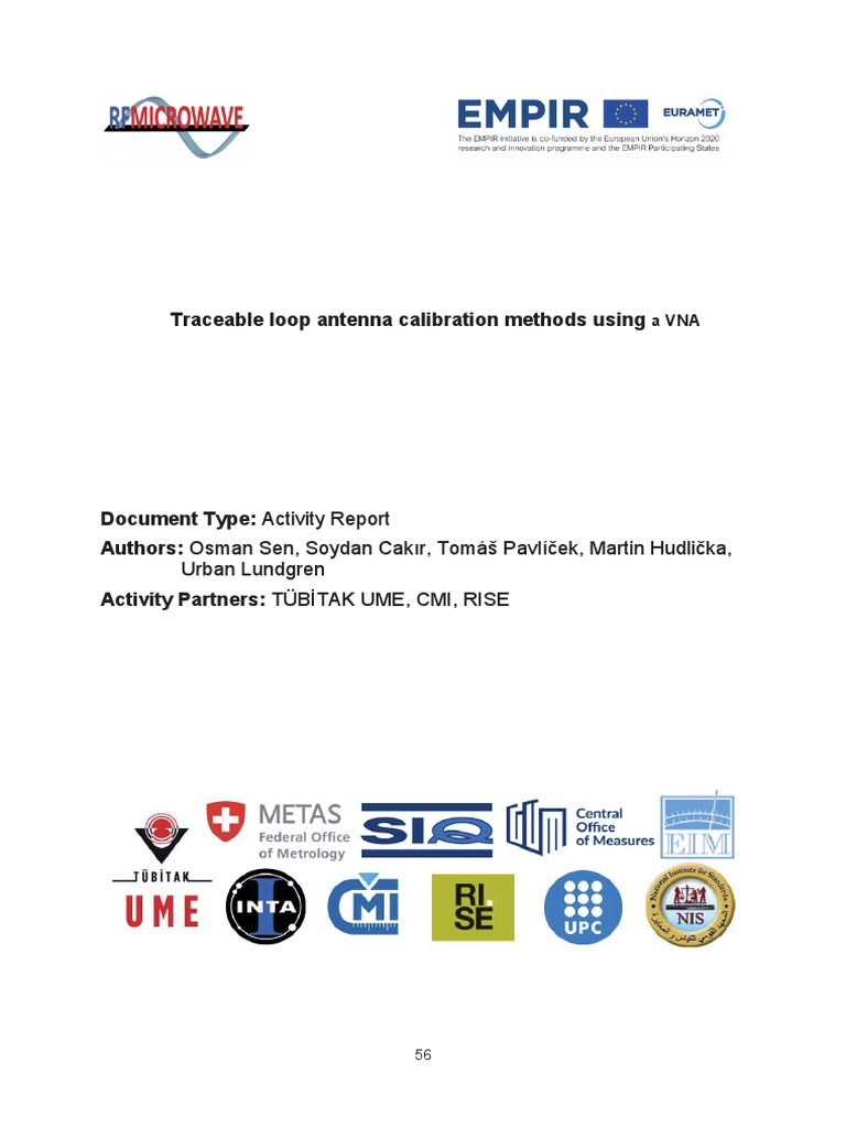 Traceable loop antenna calibration methods using a VNA | PDF | Antenna ...