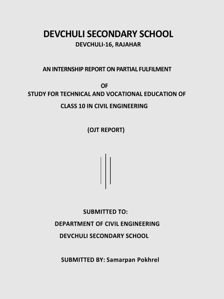 N Ojt Report Pdf Surveying Tile