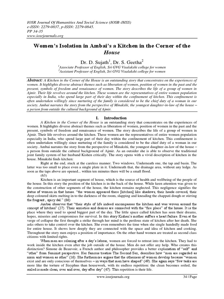 A Kitchen in The Corner of The House PDF