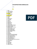 Listado de Estructuras Hidraulicas a Diseñar 202