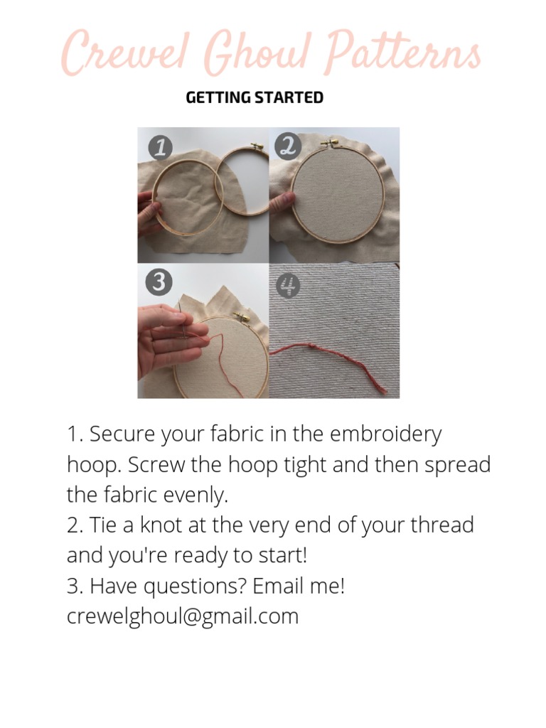 Free Plant Embroidery Pattern | PDF | Embroidery | Textiles