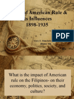Impact of American Rule & Its Influences
