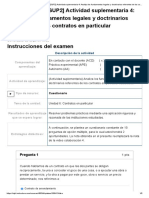 Examen - (ACDB2-17.5%) (SUP2) Actividad Suplementaria 4 - Analiza Los Fundamentos Legales y Doctrinarios Referentes de Los Contratos en Particular Estudiados