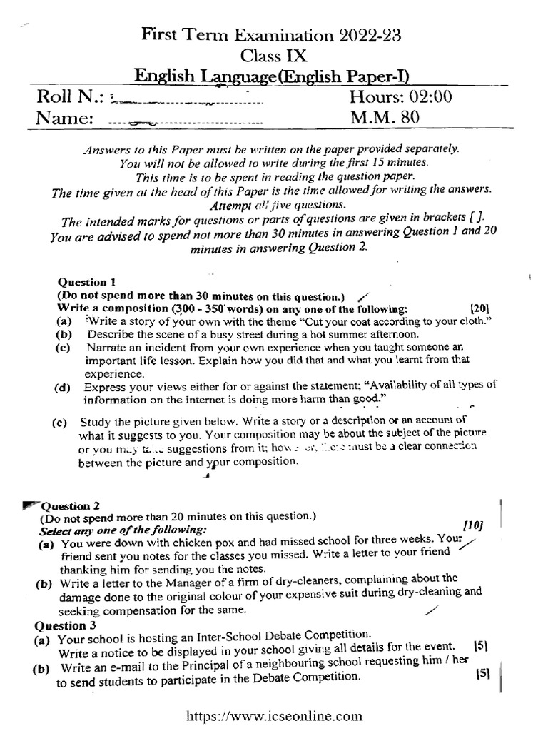 icse-class-9-first-term-english-language-220922-2023-pdf