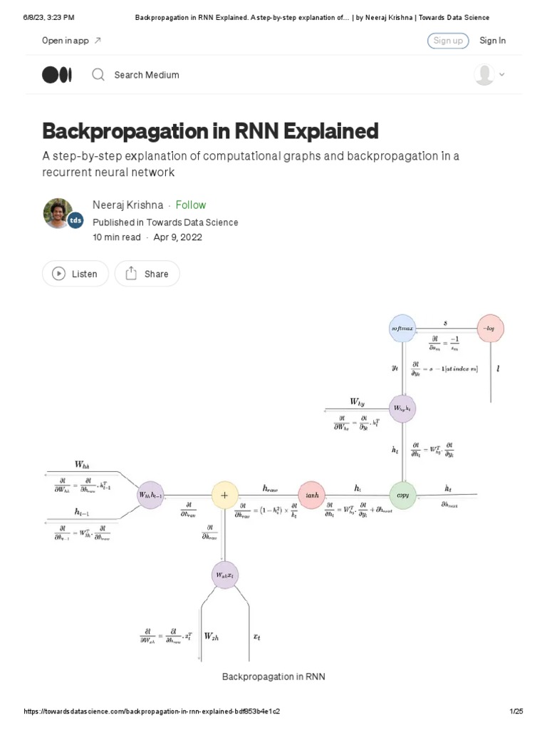 BackProg Through Time RNN | PDF