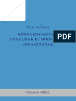 Közgazdasági Fogalmak Jogászoknak