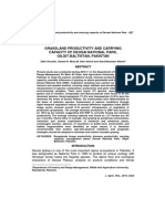 Grassland Productivity and Carrying Capacity of Deosai National Park, Gilgit-Baltistan, Pakistan