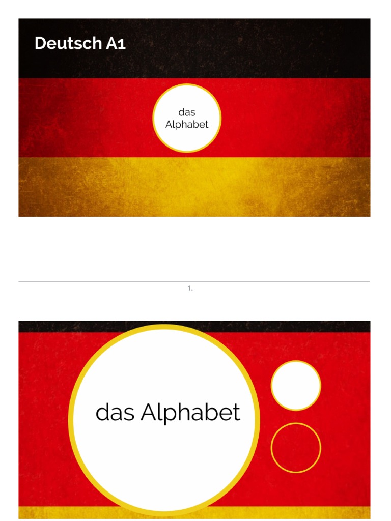 002 A1 Deutsch Alphabet | PDF