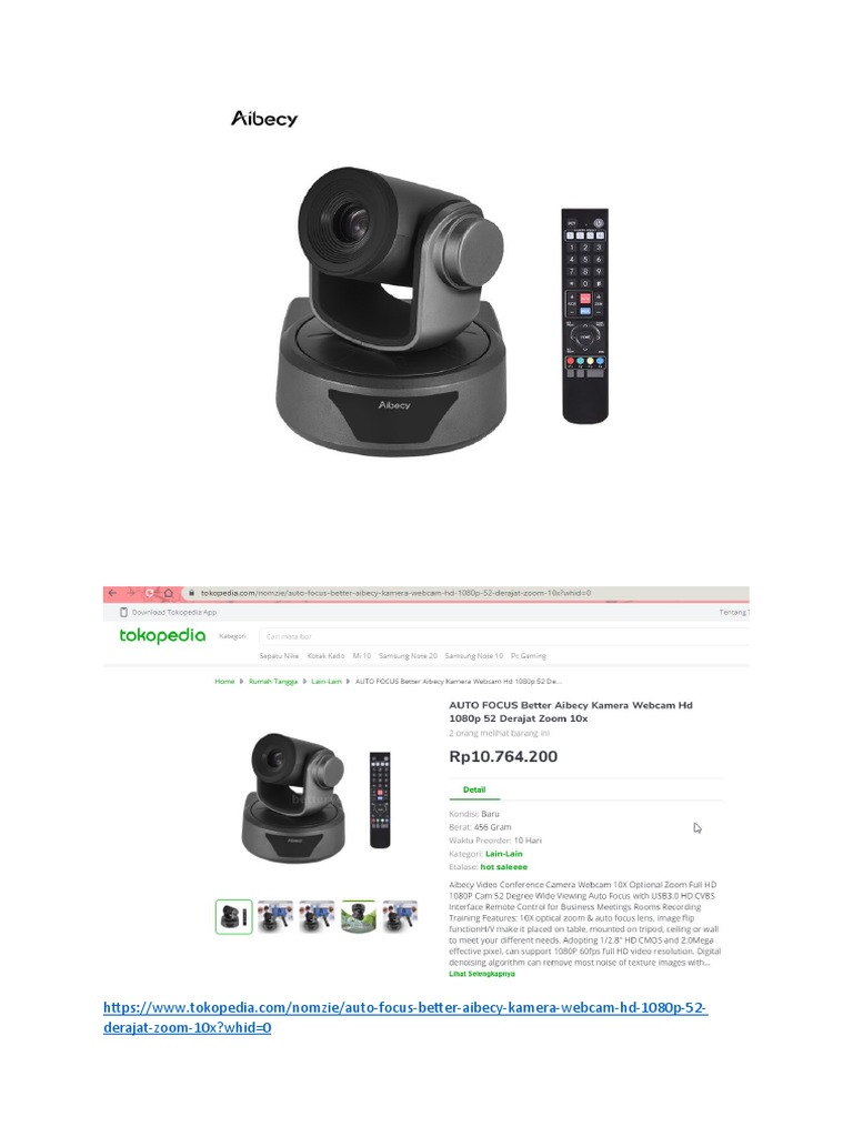 Logitech PTZ Pro 2 Webcam Review | PDF | Computers
