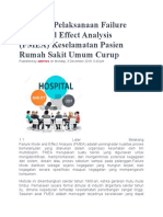 Panduan Pelaksanaan Failure Mode and Effect Analysis