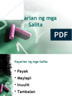 Kayarian NG Mga Salita