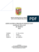 Kertas Kerja Displin Dan Sahsiah