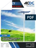Technical Proposal of Solar Street Light SL-30W: WWW - Acdc.co - Za