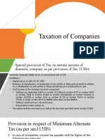 Lecture 4 To 12 Taxation of Companies